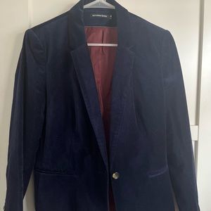 Navy velveteen blazer
